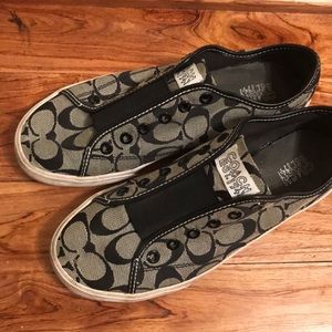 Coach black sneakers